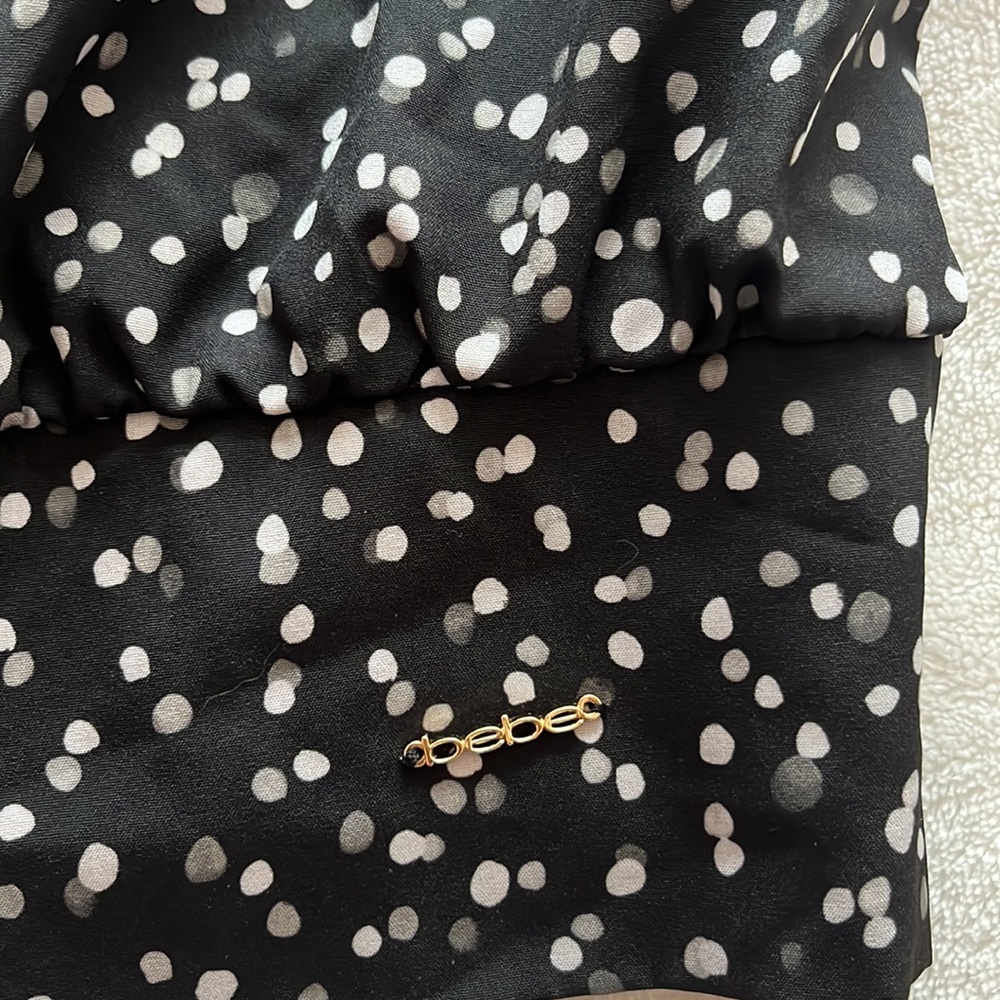 Bebe cold shoulder polka dots top - Picture 3 of 5